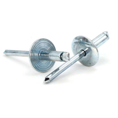 Рекомендуем купить Заклепка вытяжная открытая 4,8x20 с экстра увеличенным бортом 16 мм, алюминий / оц. сталь