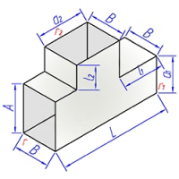 Купить тройник прямоугольного сечения переходный с прямой врезкой оптом | ПРОТОРГ