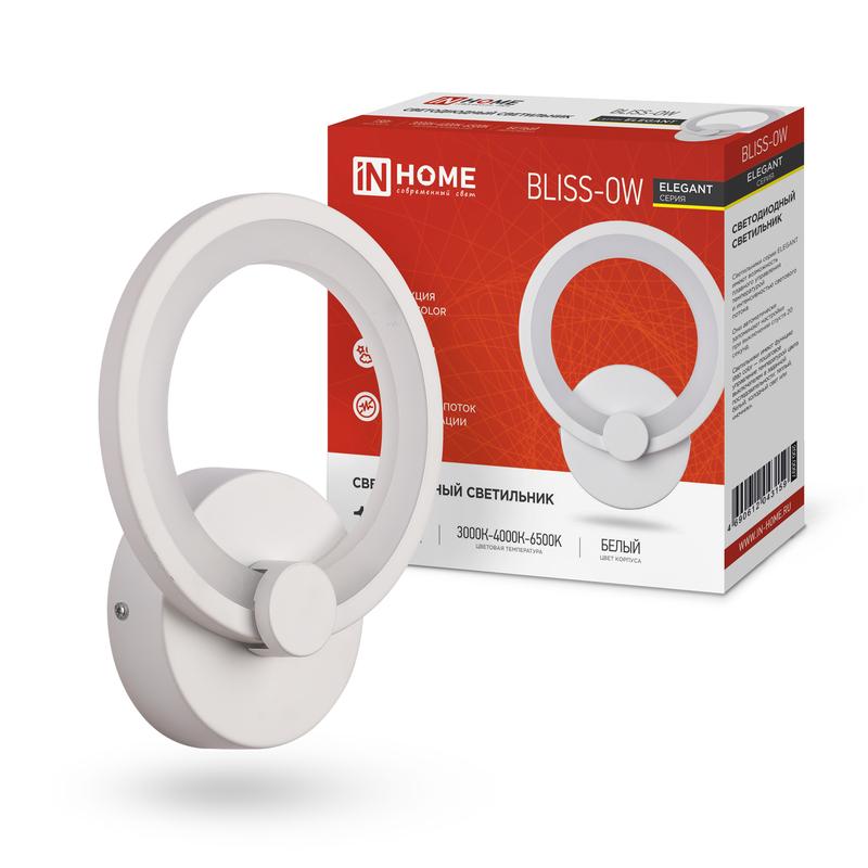 Рекомендуем купить Светильник светодиодный ELEGANT BLISSAR-W 15Вт 230В 3000-6500К 1050лм STEP COLOR бел. IN HOME 4690612043159