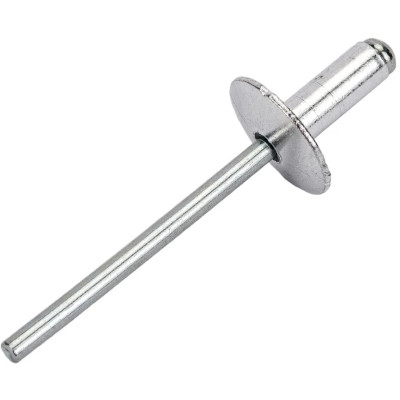 Рекомендуем купить Заклепка вытяжная открытая 5x14 с увеличенным бортом 14 мм, алюминий / оц. сталь