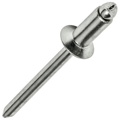 Рекомендуем купить Заклепка вытяжная открытая 3x12 со стандартным бортом, оц. сталь / оц. сталь