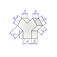 Купить тройник прямоугольного сечения штаны 90 оптом | ПРОТОРГ