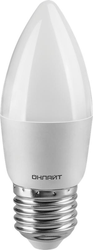 Рекомендуем купить Лампа светодиодная 61 129 OLL-C37-6-230-6.5K-E27-FR 6Вт ОНЛАЙТ 61129
