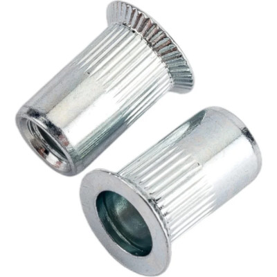 Рекомендуем купить Заклепка M8x19 с внутренней резьбой и потайным бортиком, с насечками, оц. сталь