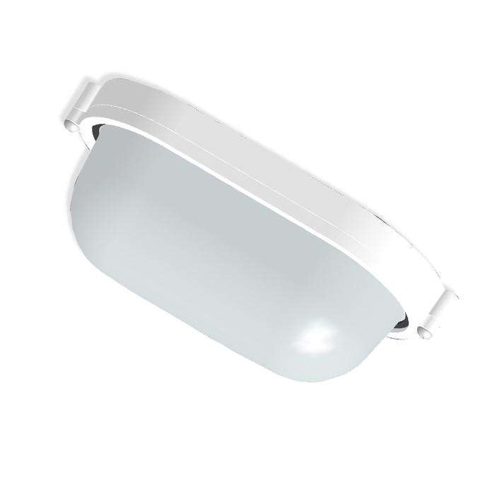 Рекомендуем купить Светильник "Банник" 1401 НПП 03-60-021 1х60Вт E27 IP65 овал малый корпус бел. Элетех 1005500938