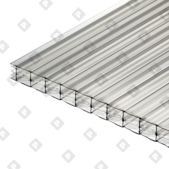 Поликарбонат сотовый прозрачный 10 мм 2100х6000 мм - №1