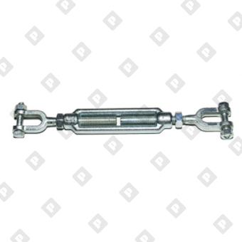 Талреп грузовой открытый с контргайками 1 1/4" x 12" вилка-вилка 6,84 т, оц. сталь - №3