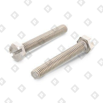 Болт DIN 933 SZ M3x5 с шестигранной головкой, прямым шлицем и полной резьбой, нерж. сталь A2 - №1