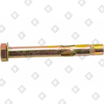 Анкерный болт М10 12х80 с болтом, жёлтый цинк - №1