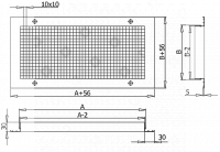 Решетка вентиляционная Р-С 1000х1000 RAL 9016 (белый) - №1