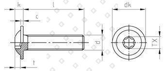 ISO 7380-2 A2 M 3X6/6 TX10 - №4