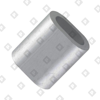 Зажим DIN 3093 для троса Ø4мм, алюминиевый - №1