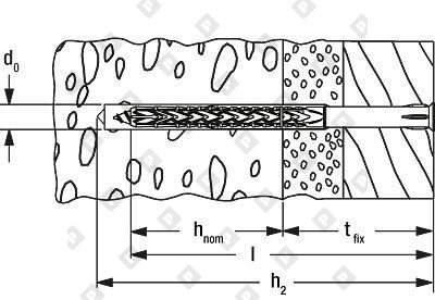 Фасадный дюбель fischer SXRL 8x80 T с потайным шурупом - №5