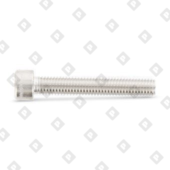 Винт DIN 912 М8x45/45 с полной резьбой и цилиндрической головкой с внутренним шестигранником и насечками, нерж. сталь A2 - №2