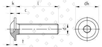 ISO 7380-2 A2 M 3X3/3 - №4