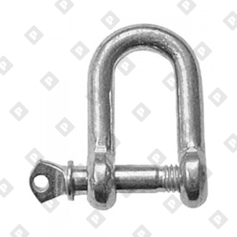 Скоба такелажная прямая Ø3.5 мм, оц. сталь  - №1