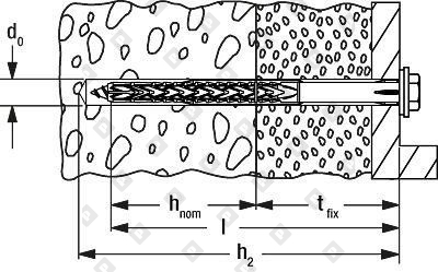 Фасадный дюбель fischer с шурупом с шестигранной головкой и пресс-шайбой SXRL 10x230 FUS - №4