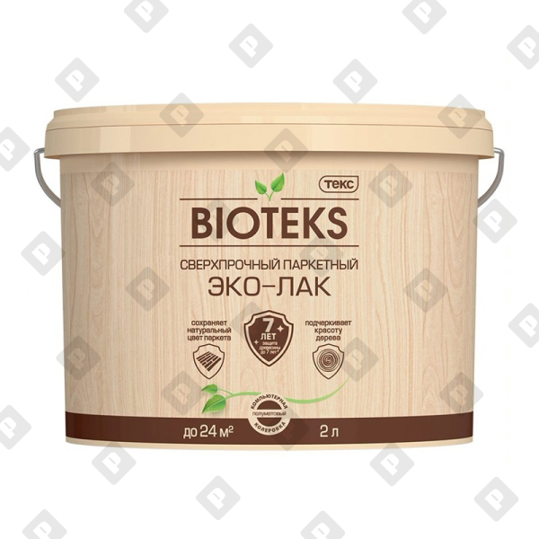 Эко-Лак Биоводоразбавляемый паркетный Текс ПРОФИ LD полуматовый (2 л) - №1
