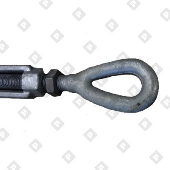 Талреп грузовой открытый 1" x 18" вилка-ухо 4,5 т, оц. сталь - №3