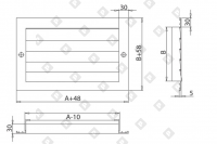 Решетка вентиляционная Р-И 1000х1100 RAL 9016 (белый) - №1