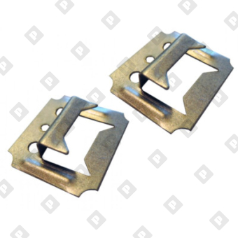 Кляймер №5 (с гвоздями) для доски толщиной 18 - 22 мм, оц. сталь - №3