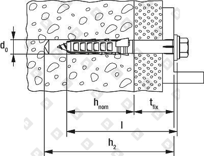 Дюбель фасадный fischer SXR 10x52 FUS с шестигранным шурупом и прессшайбой, оц. сталь - №4