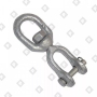 Вертлюг 16мм петля-вилка, оц. сталь