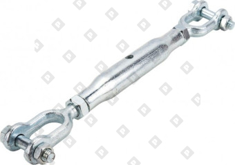 Талреп DIN 1478 М10 (0.5 т) вилка-вилка тип «A», оц. сталь - №3