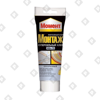 Клей Момент Монтаж Суперсильный, прозрачный (185 г) - №1