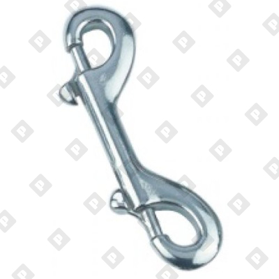 Карабин двухсторонний с задвижной защелкой ART 8416 115 мм, нерж. сталь A4 - №1