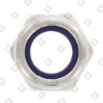 Гайка DIN 985 М16 шестигранная самоконтрящаяся с нейлоновым кольцом, нерж. сталь А2-70 - №2