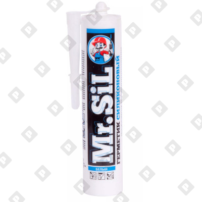 Герметик Mr.SiL силиконовый универсальный "Белый", 280 мл - №1