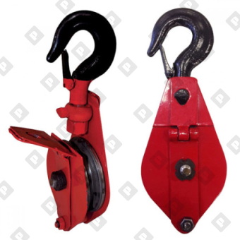 Блок одинарный монтажный грузовой HQGK с крюком, г/п 0.5т - №1