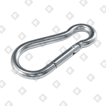 Карабин пожарный din 5299С 12x140, оц. сталь - №1